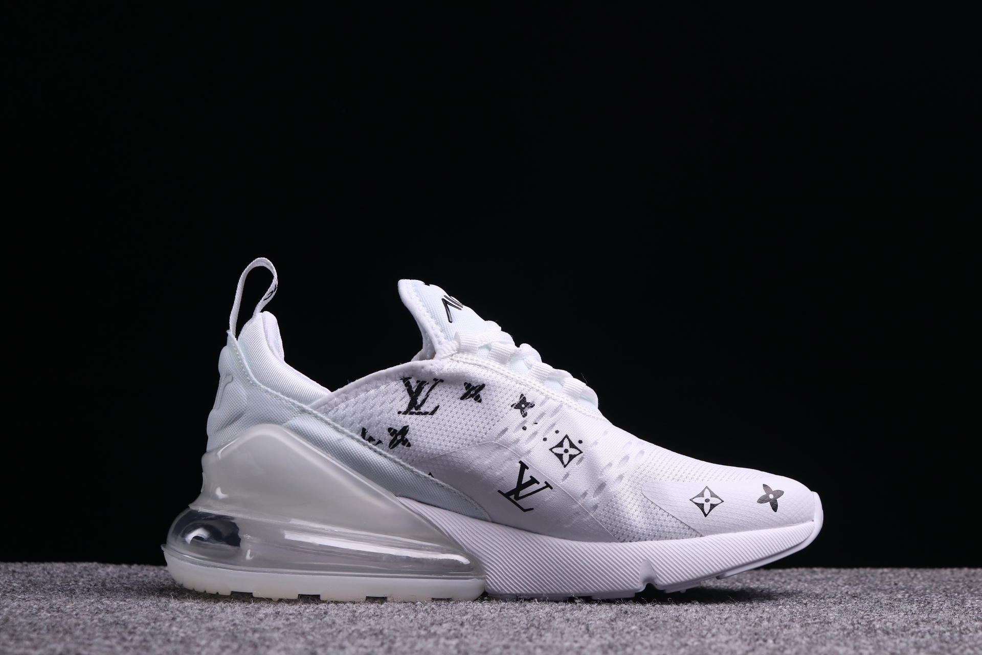 Women Supreme x Nike Air Max 270 White Black L V Shoes